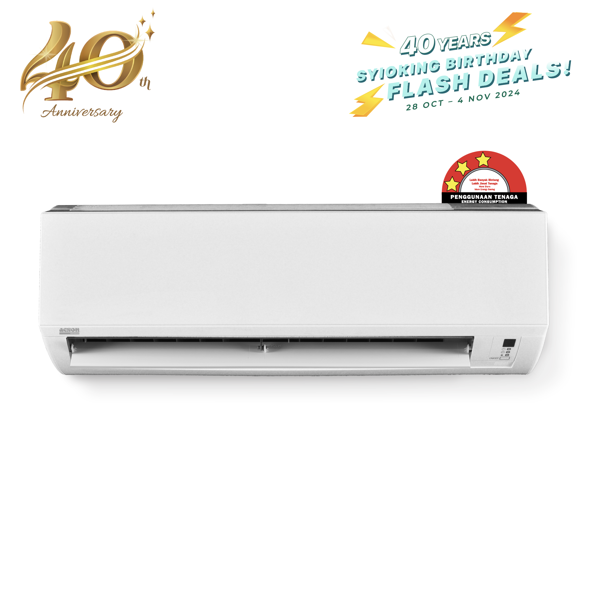 AVO Non-Inverter (1.0HP) Air Conditioner R32