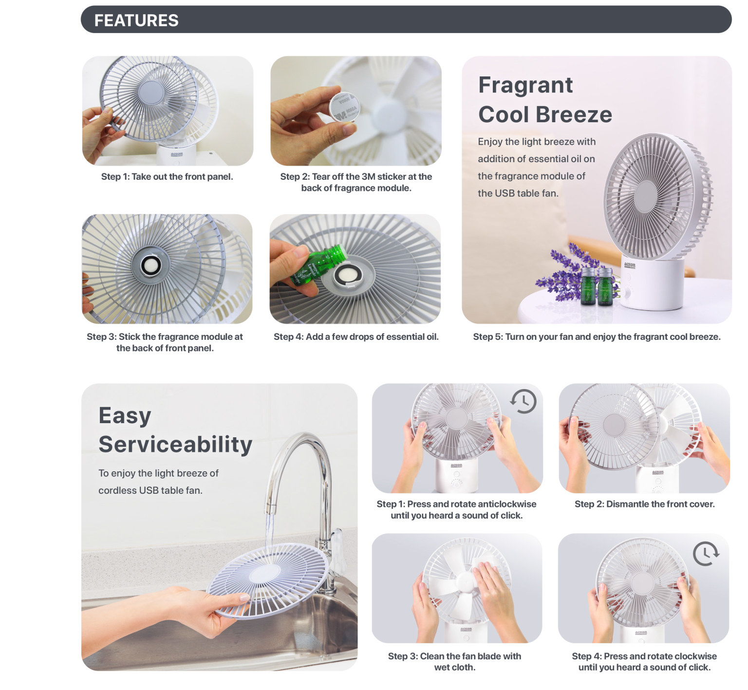 USB Table Fan Acson Online Store