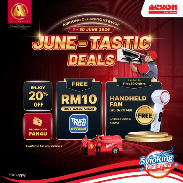 Acson-Premier+-Service-Ads-Banner(FAN4U) Cleaning Service - Wall Mounted (Indoor + Outdoor Unit)