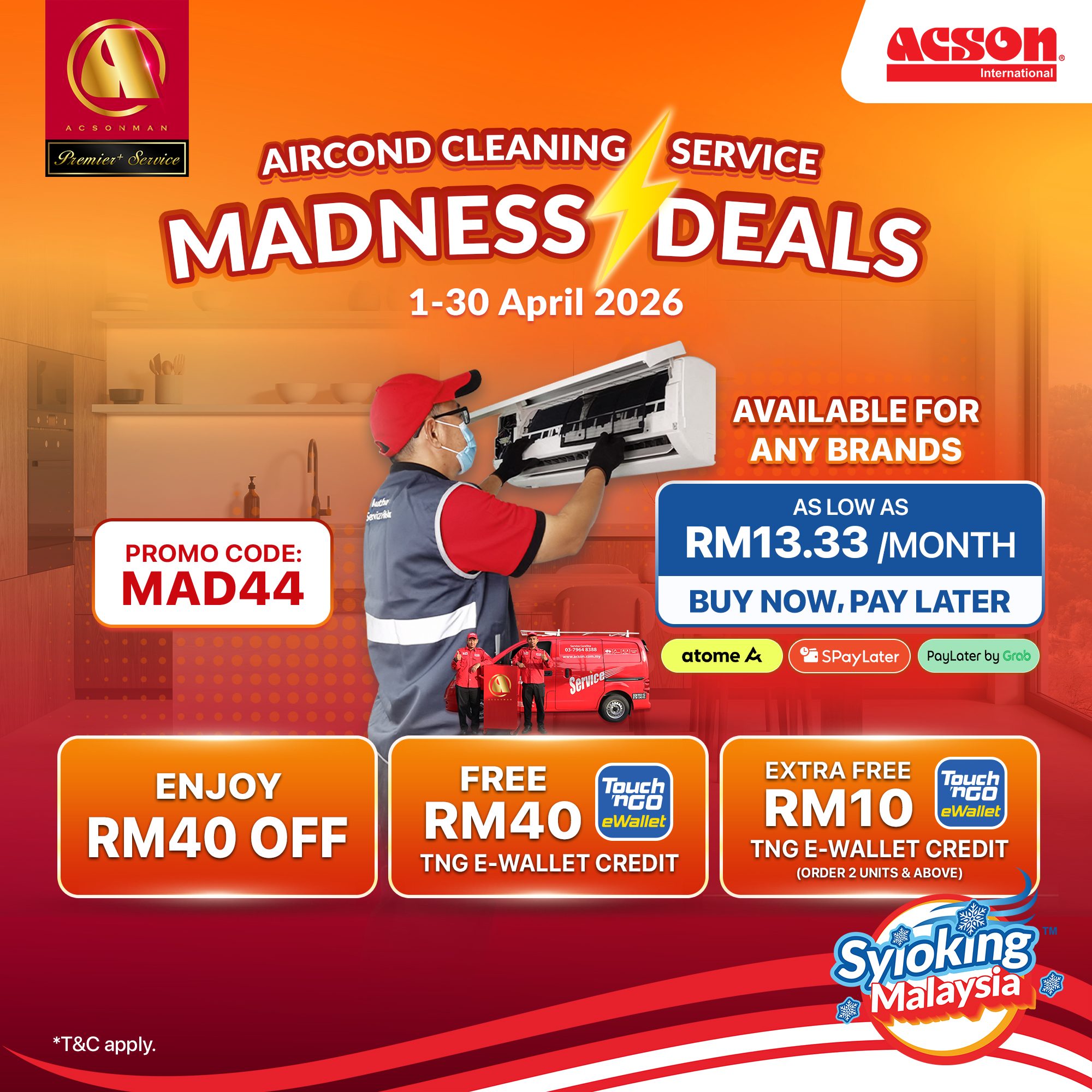 Cleaning Service - Wall Mounted (Indoor Unit only)