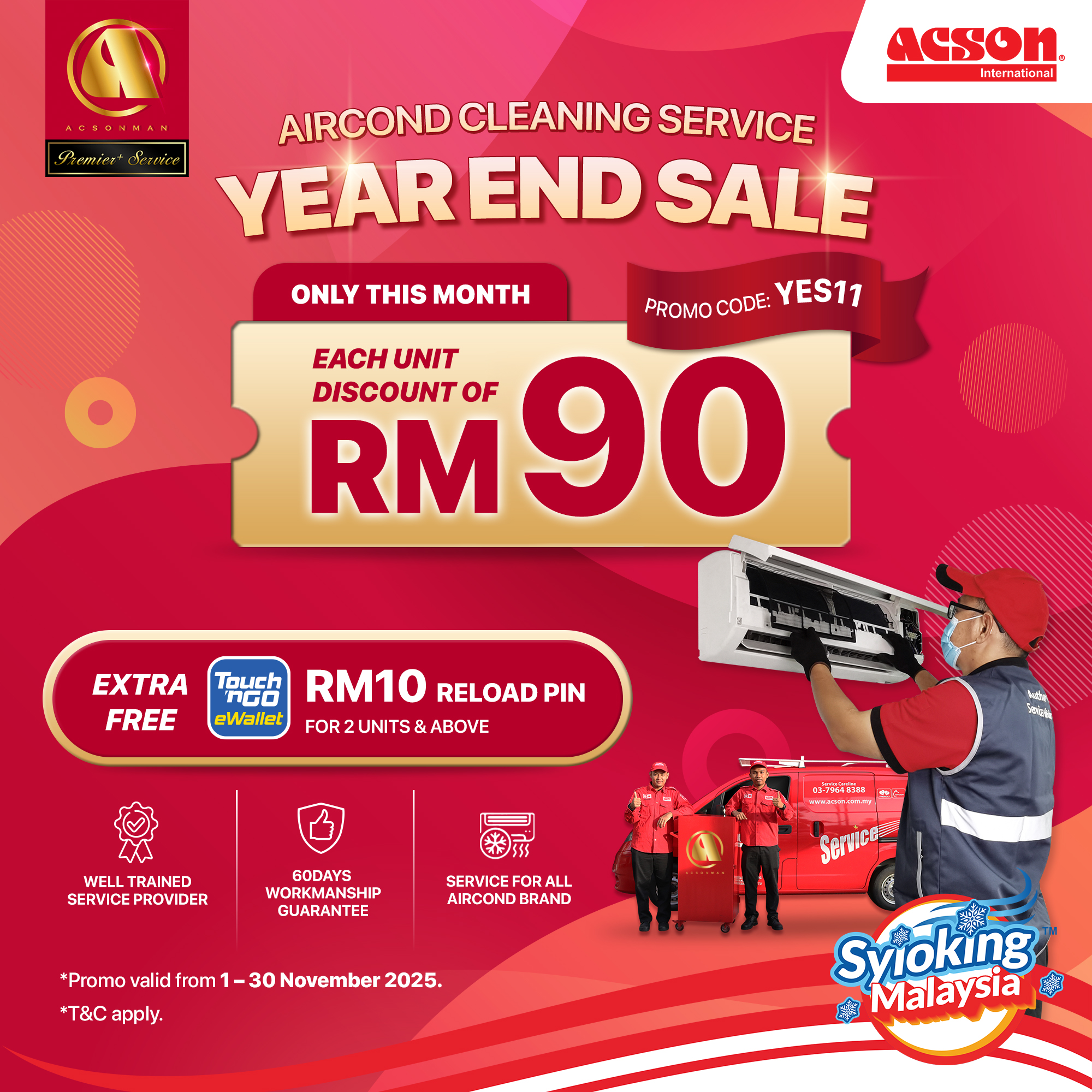 Cleaning Service - Wall Mounted (Indoor Unit only)