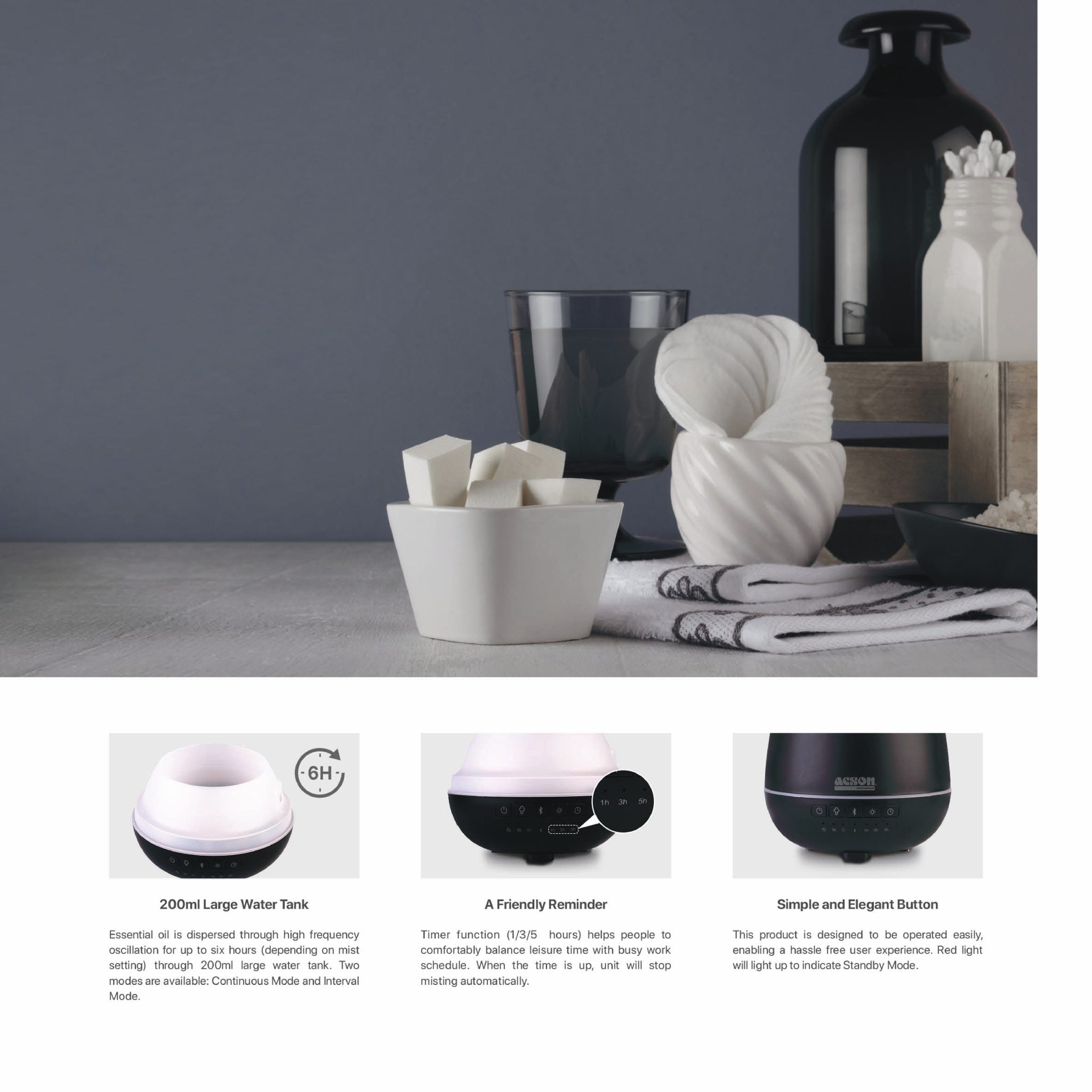 Aroma Diffuser Speaker (200ml) Acson Online Store