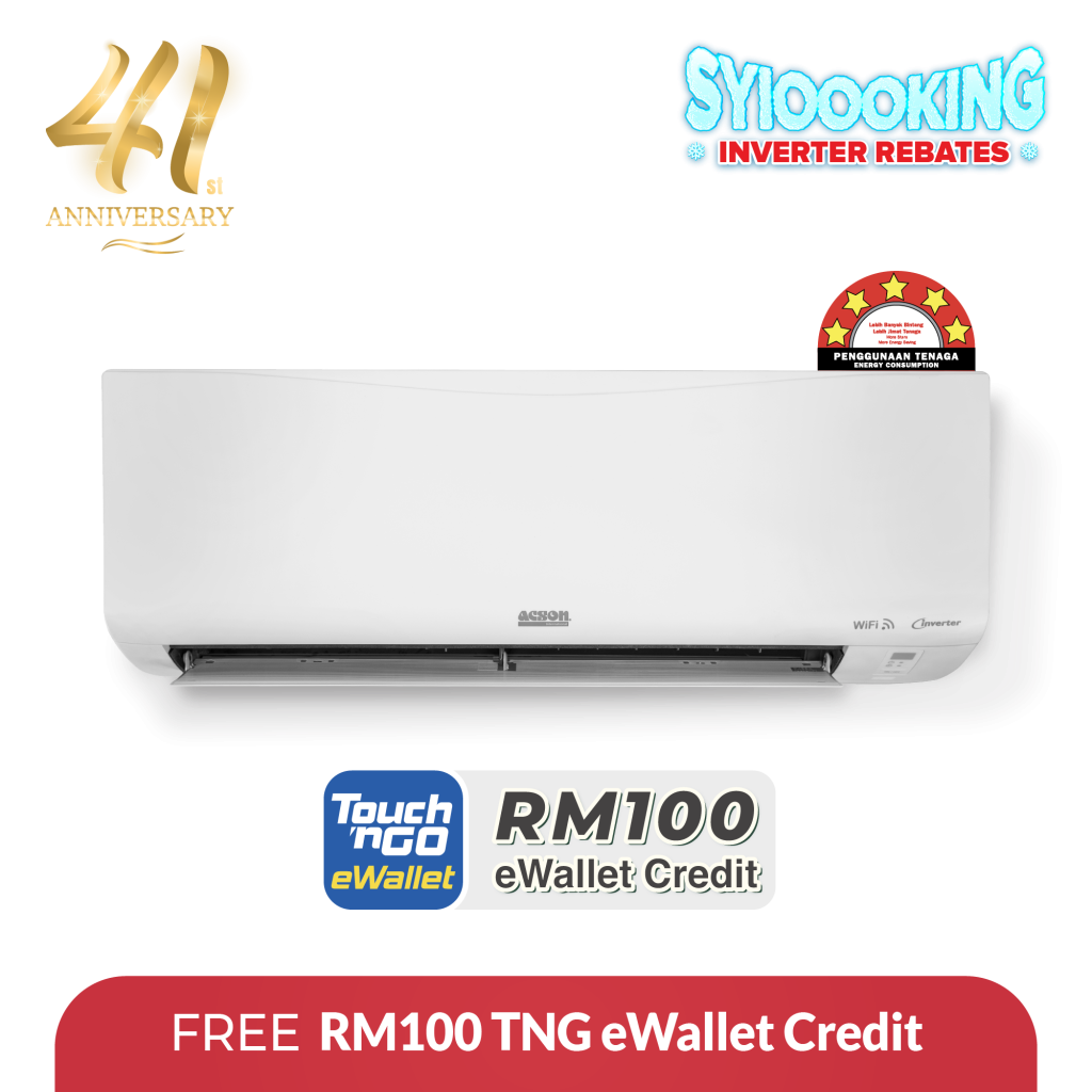 REINO+ Inverter (1.0HP) Air Conditioner R32 WiFi