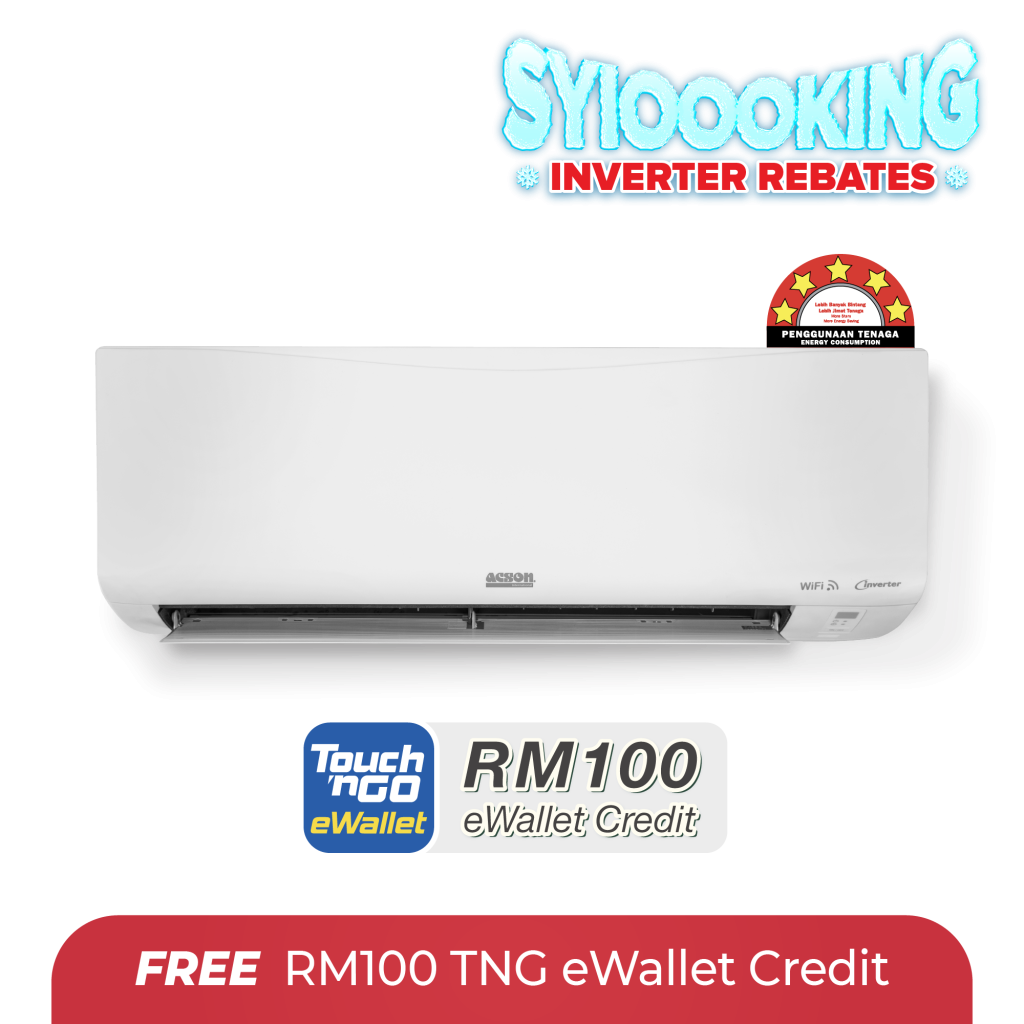 REINO+ Inverter (1.0HP) Air Conditioner R32 WiFi