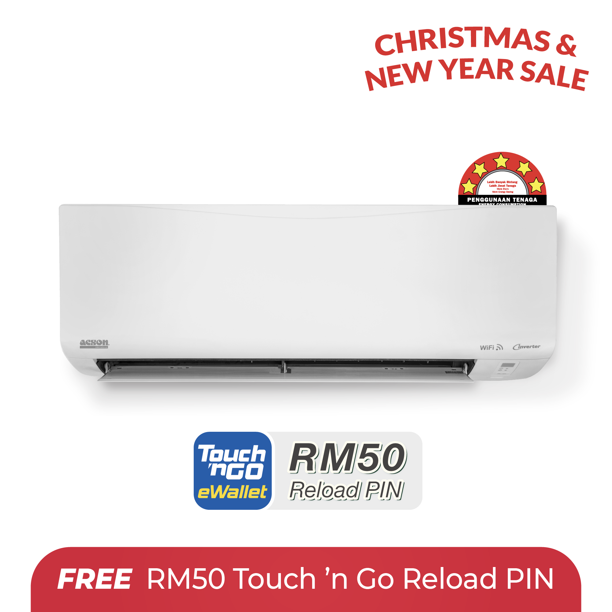 REINO Inverter (2.5HP) Air Conditioner R32 WiFi