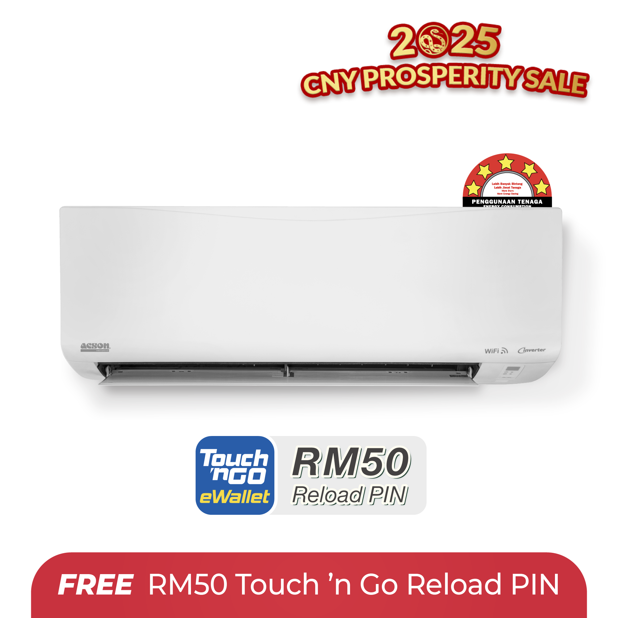 REINO Inverter (2.5HP) Air Conditioner R32 WiFi