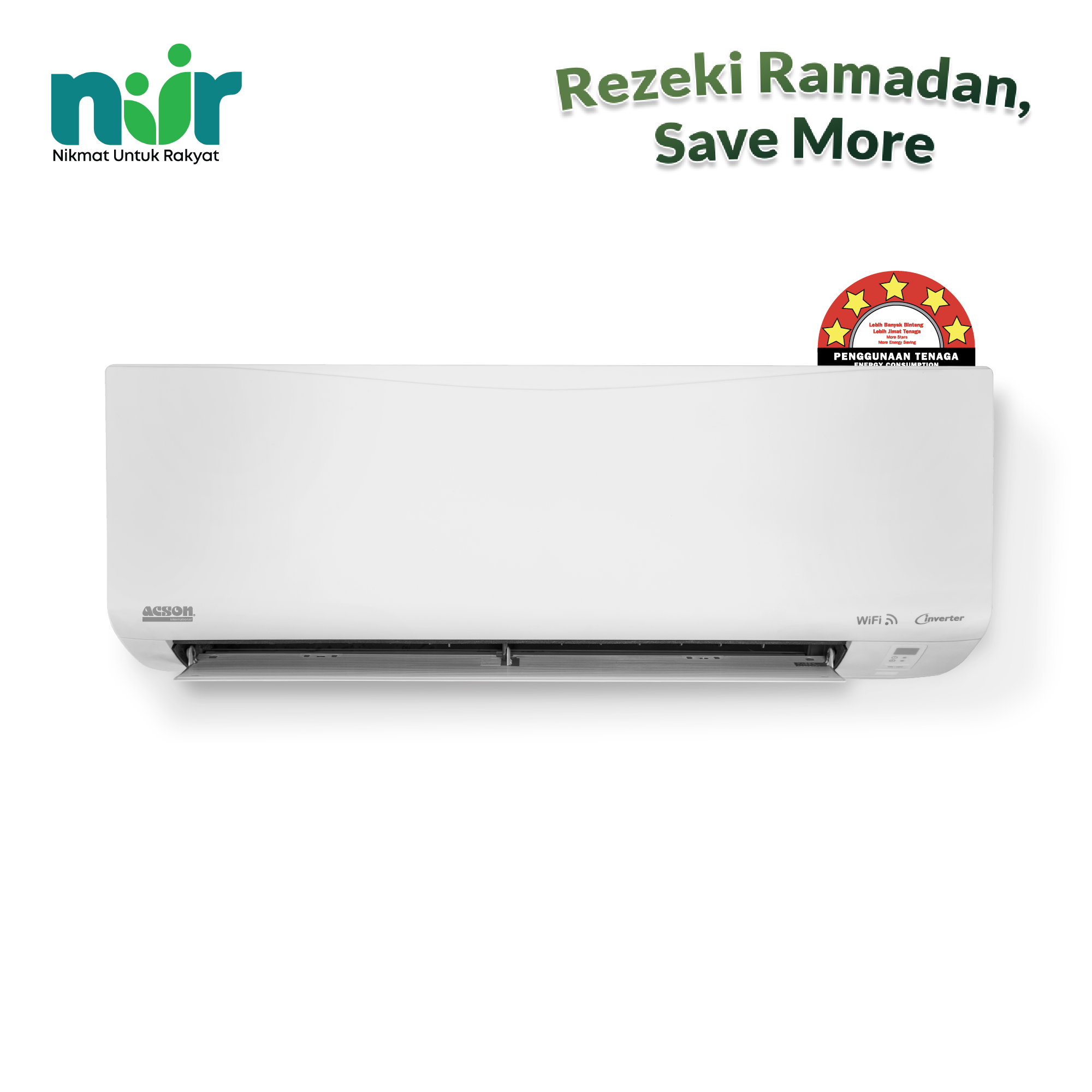 REINO Inverter (2.5HP) Air Conditioner R32 WiFi