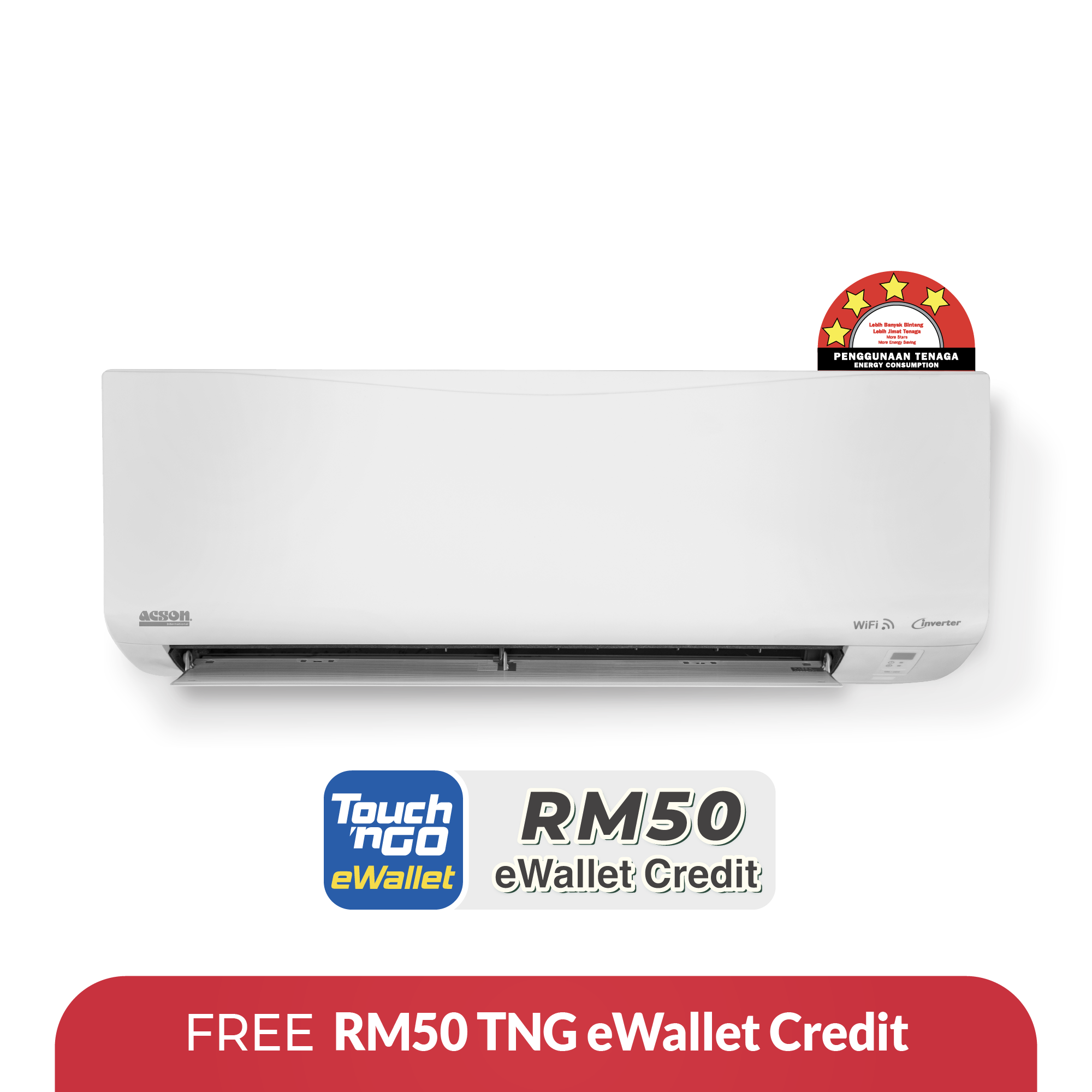 REINO Inverter (1.0HP) Air Conditioner R32 WiFi