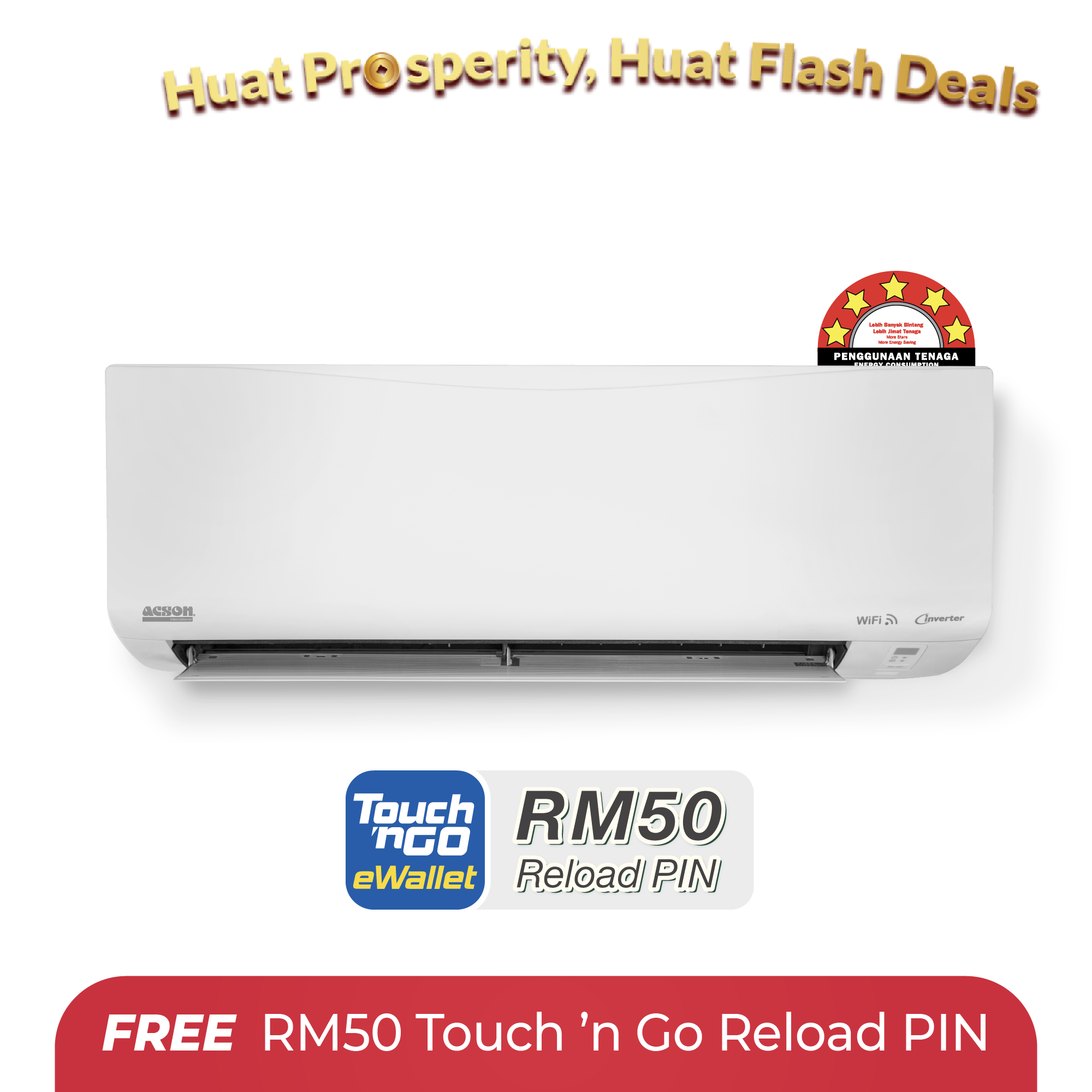 REINO Inverter (2.5HP) Air Conditioner R32 WiFi