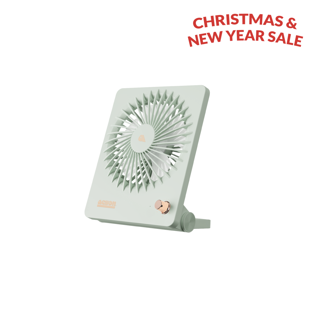 Mini USB Table Fan (Pastel Green)