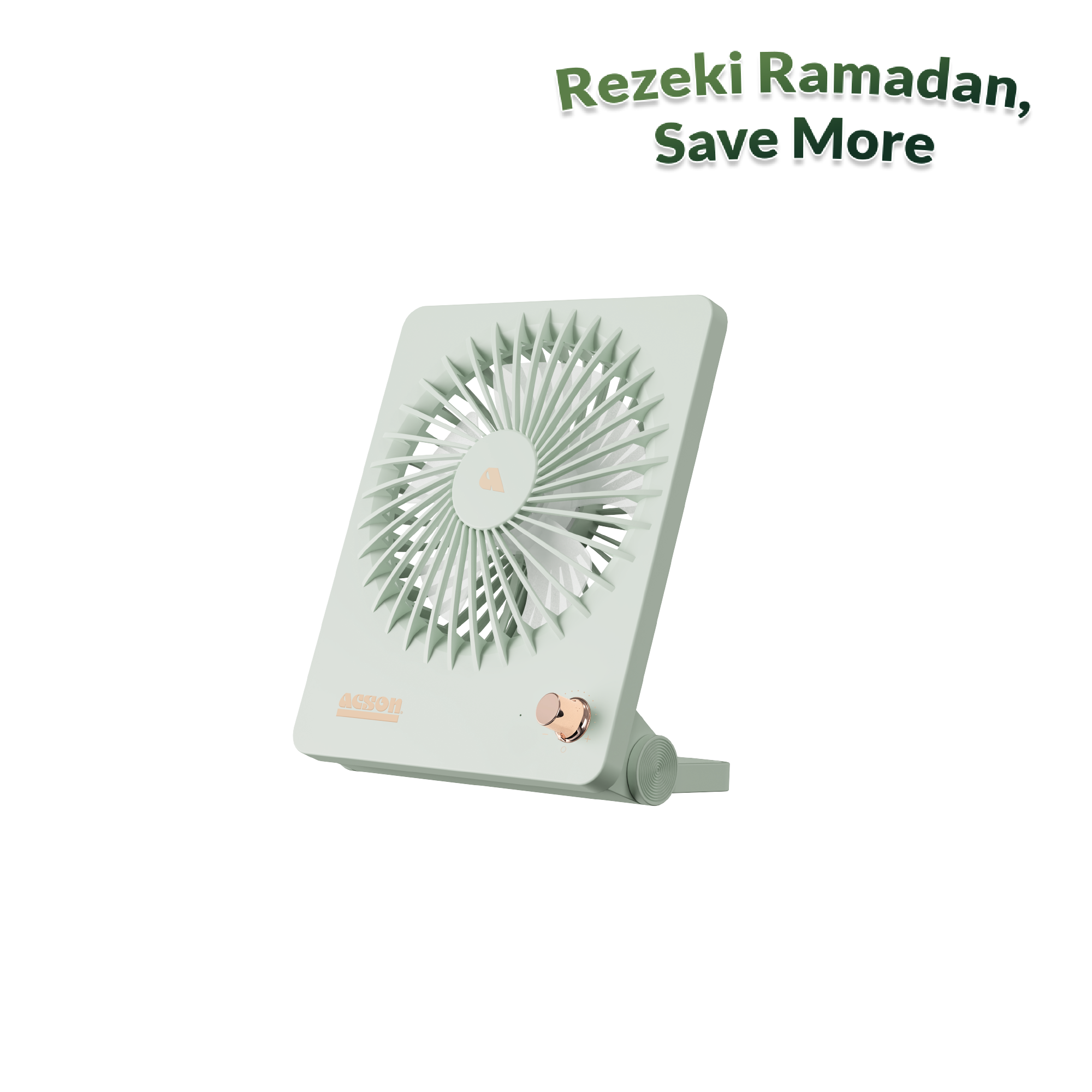 Mini USB Table Fan (Pastel Green)