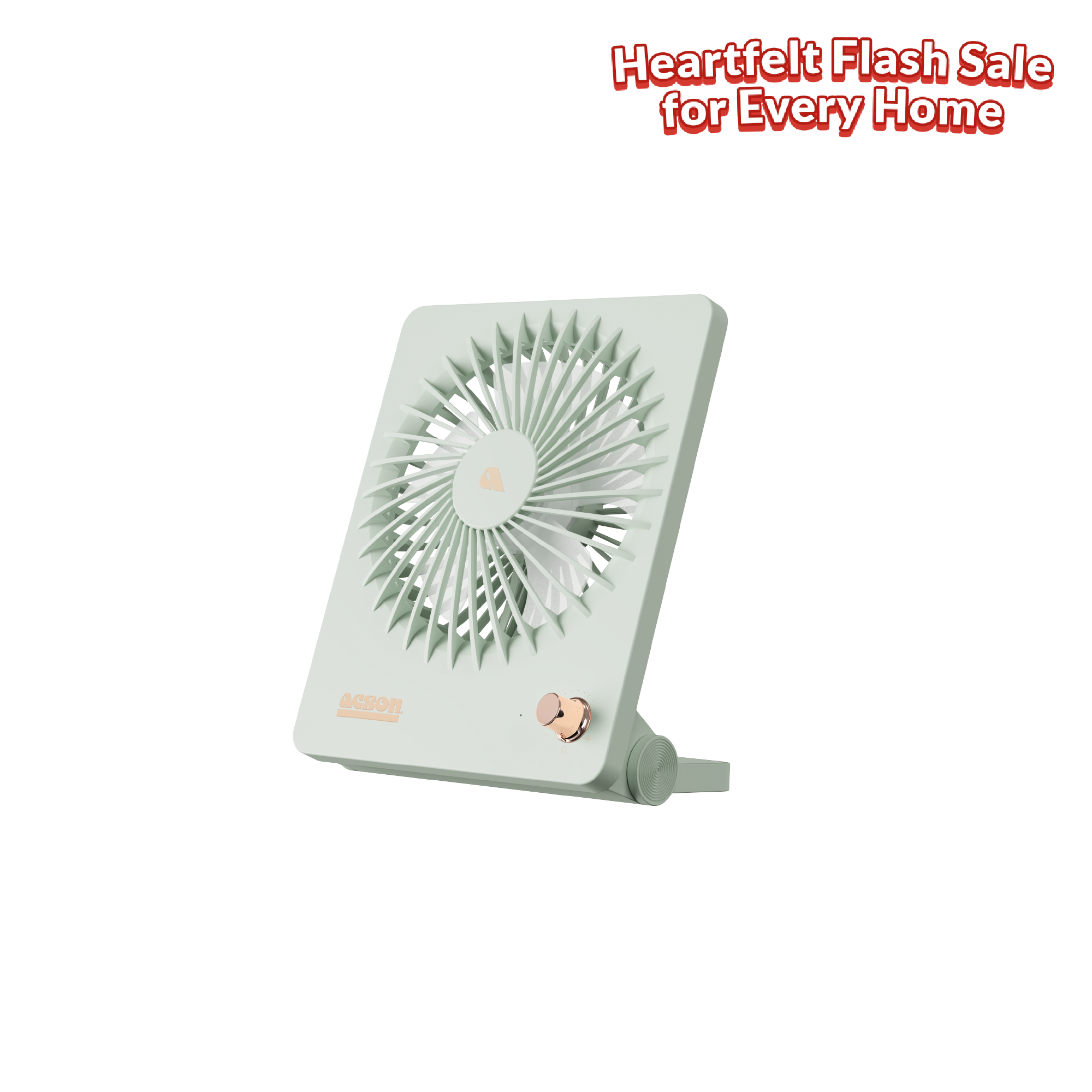 Mini USB Table Fan (Pastel Green)