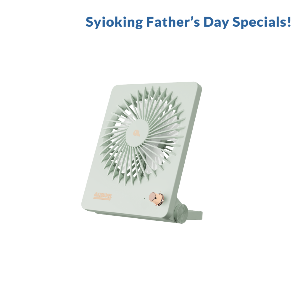 Mini USB Table Fan (Pastel Green)