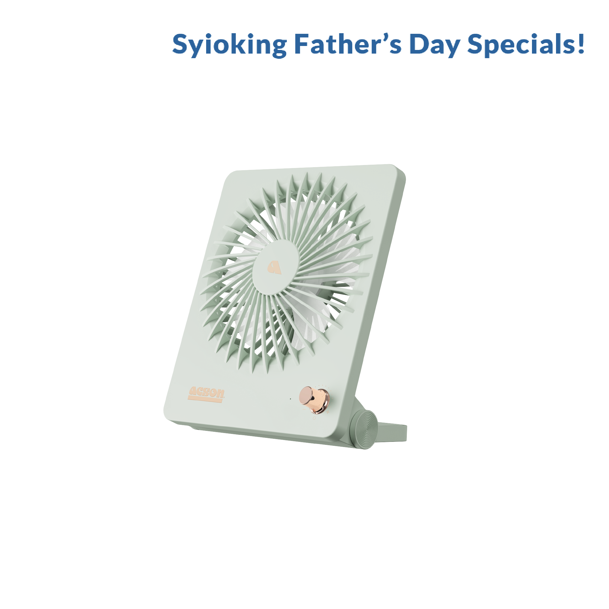 Mini USB Table Fan (Pastel Green)