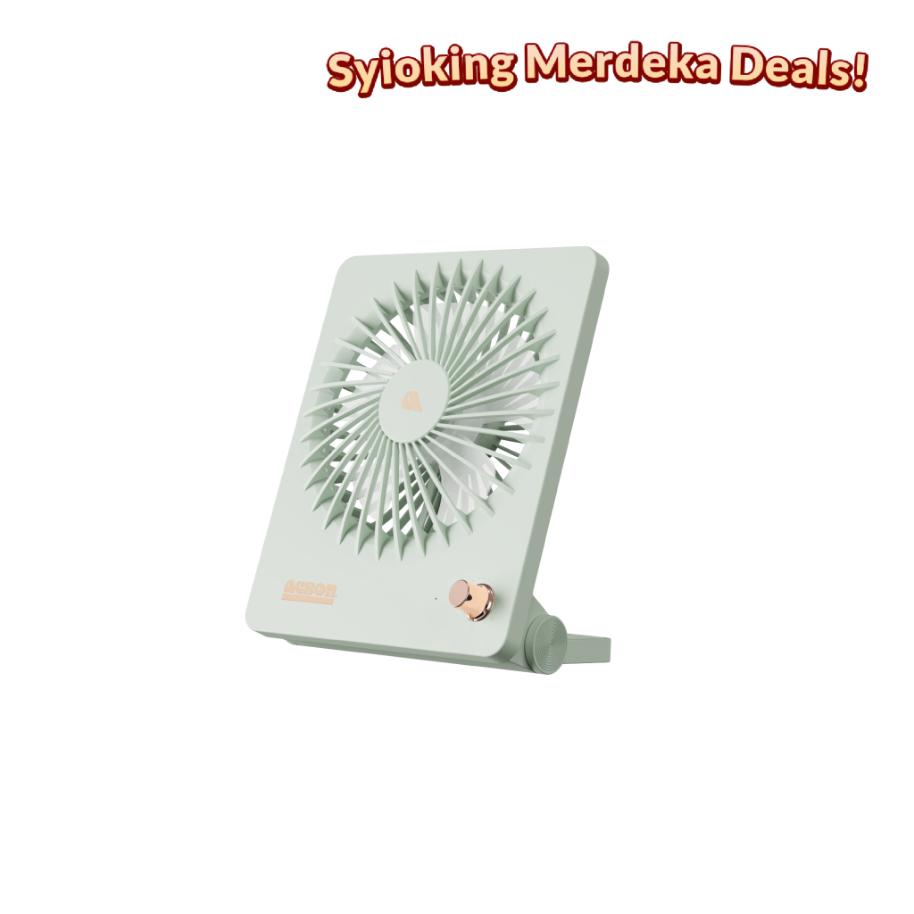 Mini USB Table Fan (Pastel Green)