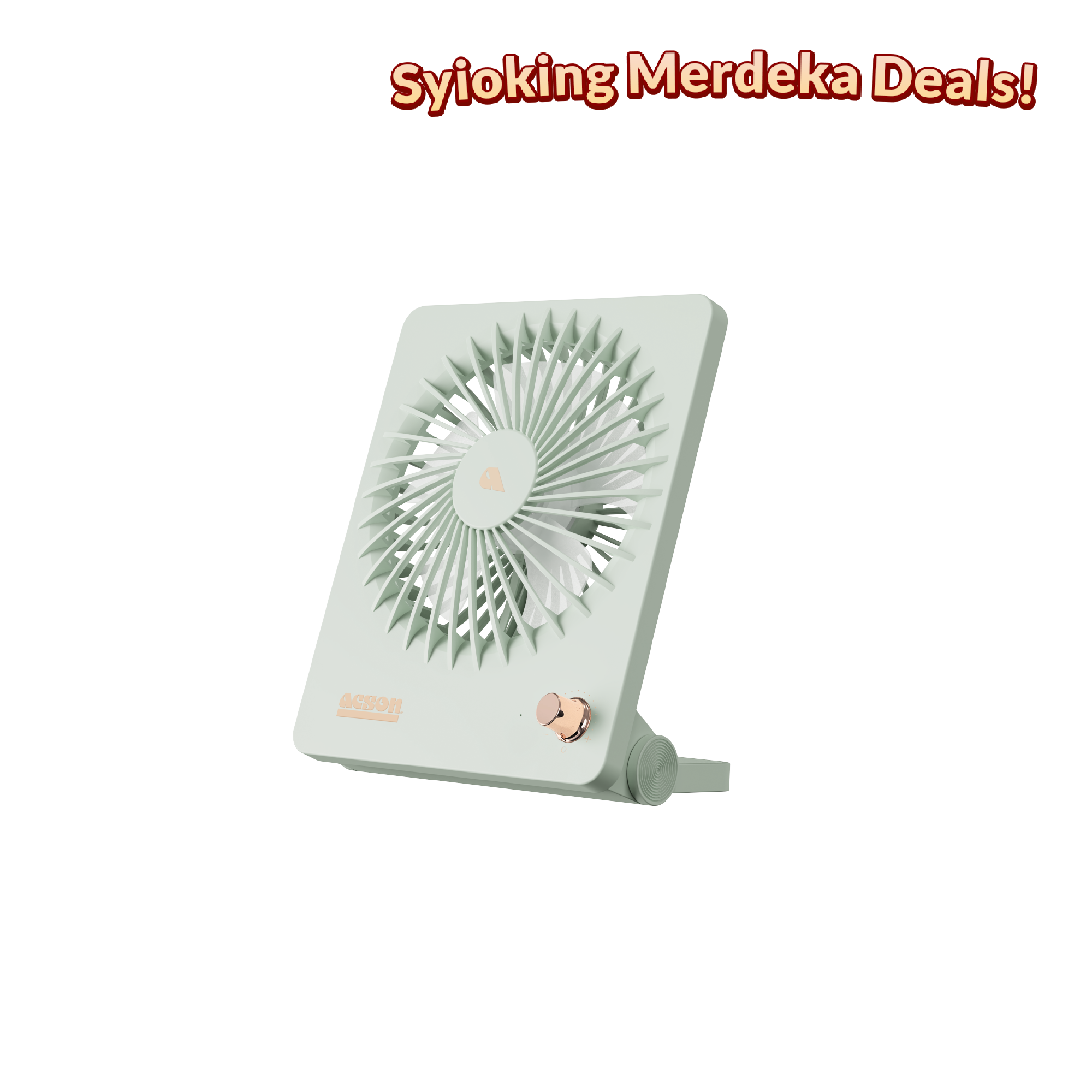 Mini USB Table Fan (Pastel Green)