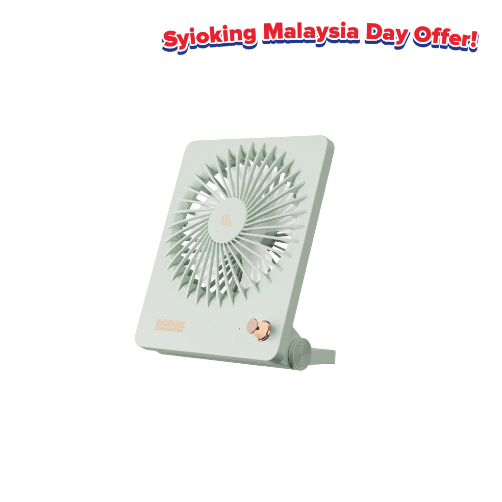 Mini USB Table Fan (Pastel Green)