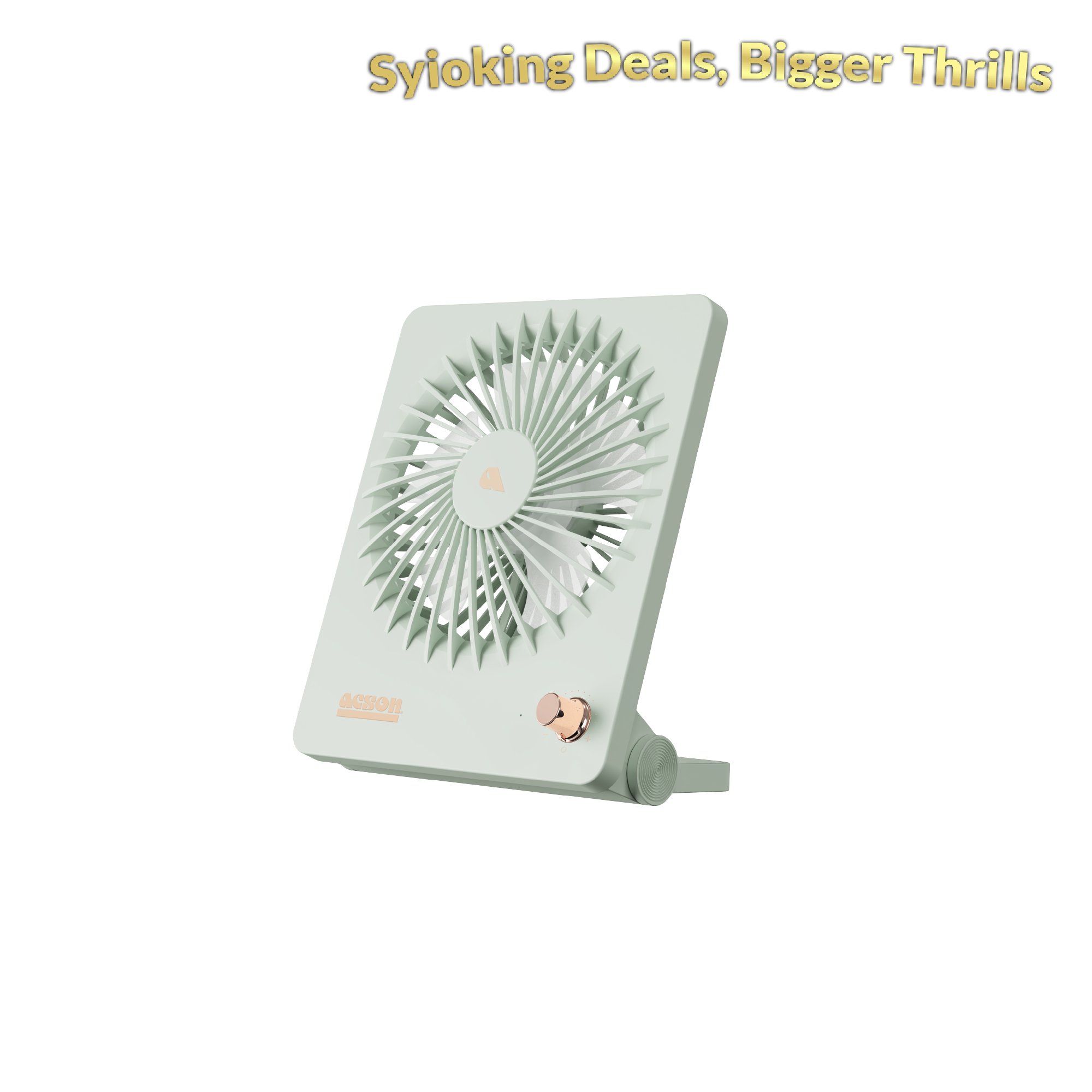 Mini USB Table Fan (Pastel Green)