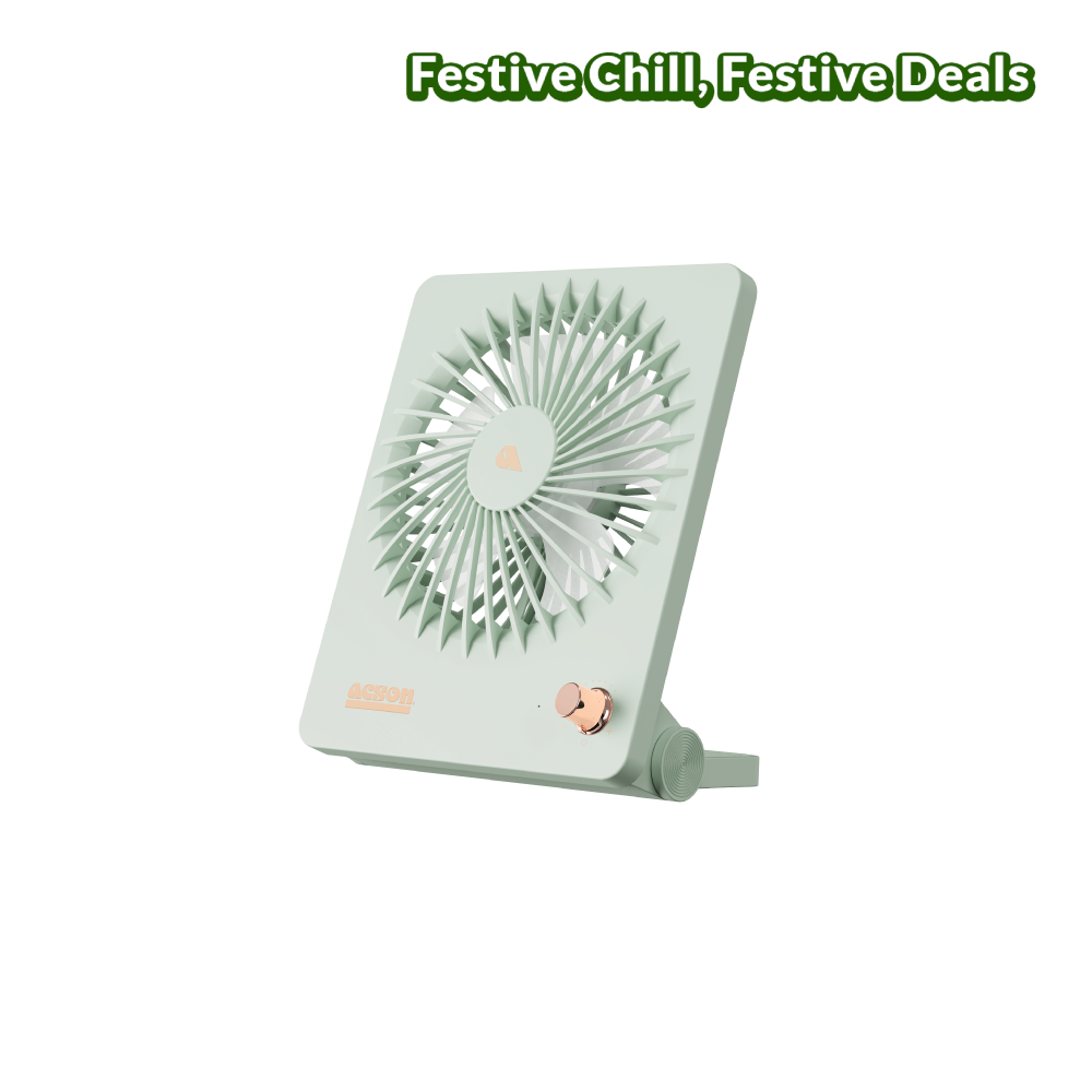 Mini USB Table Fan (Pastel Green)