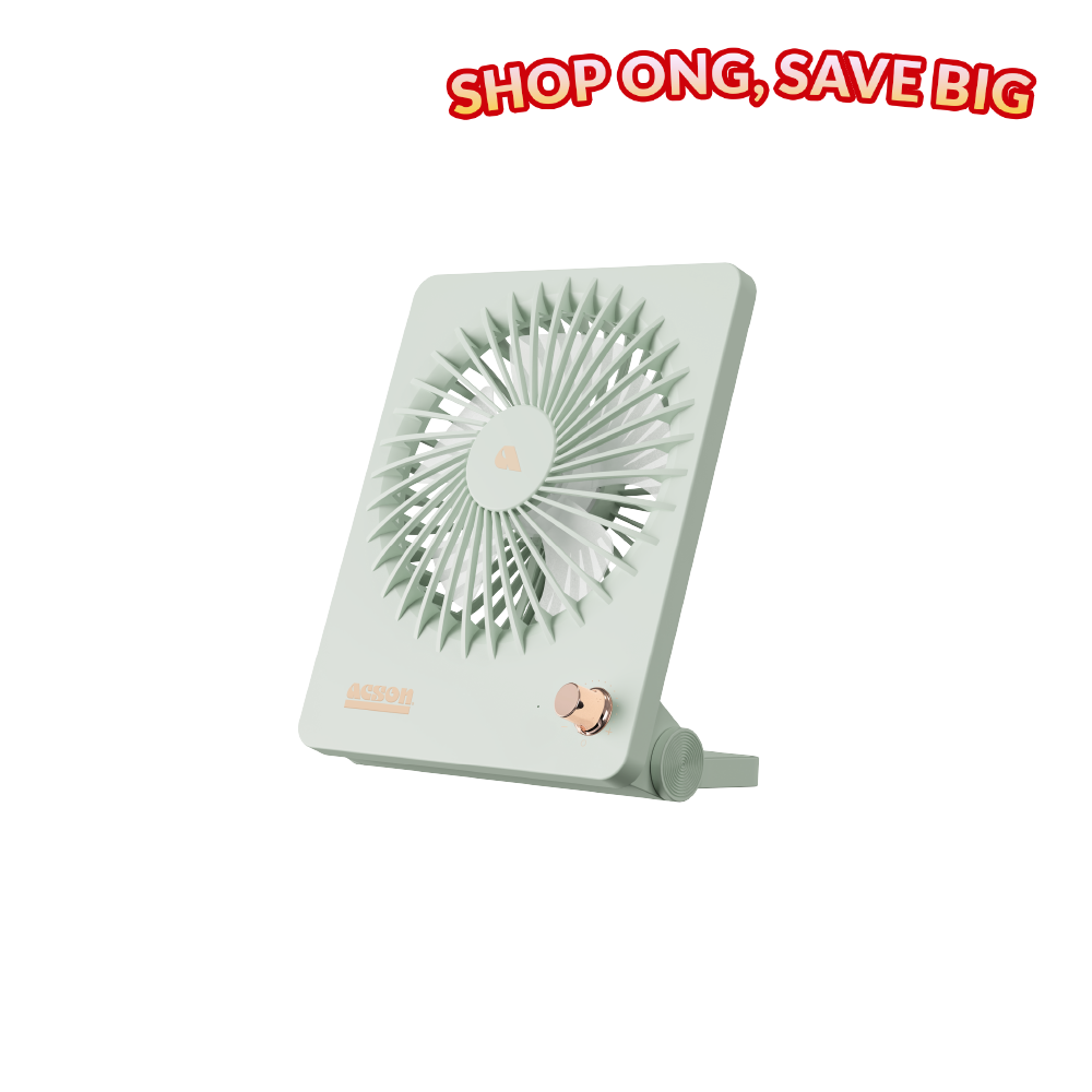 Mini USB Table Fan (Pastel Green)