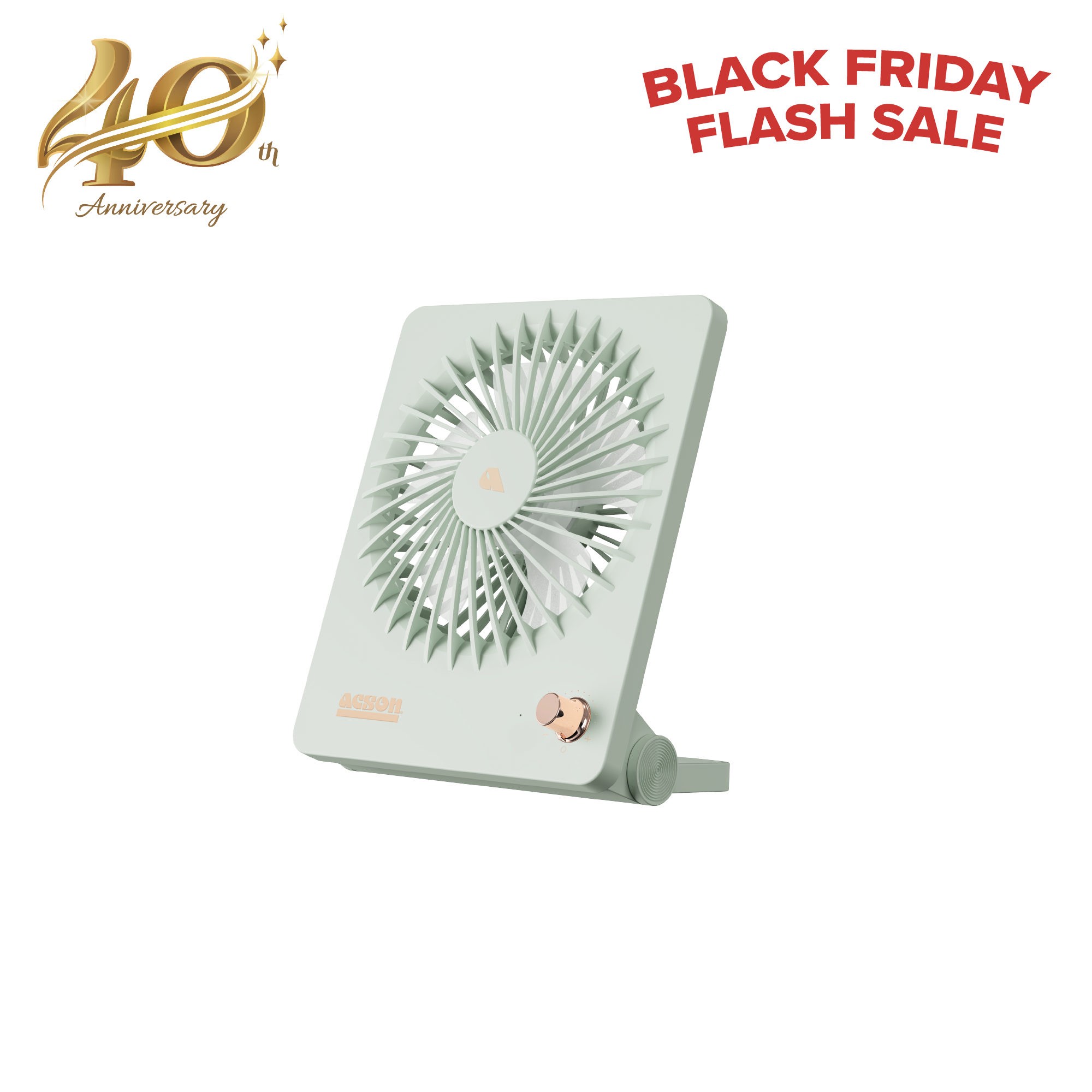 Mini USB Table Fan (Pastel Green)