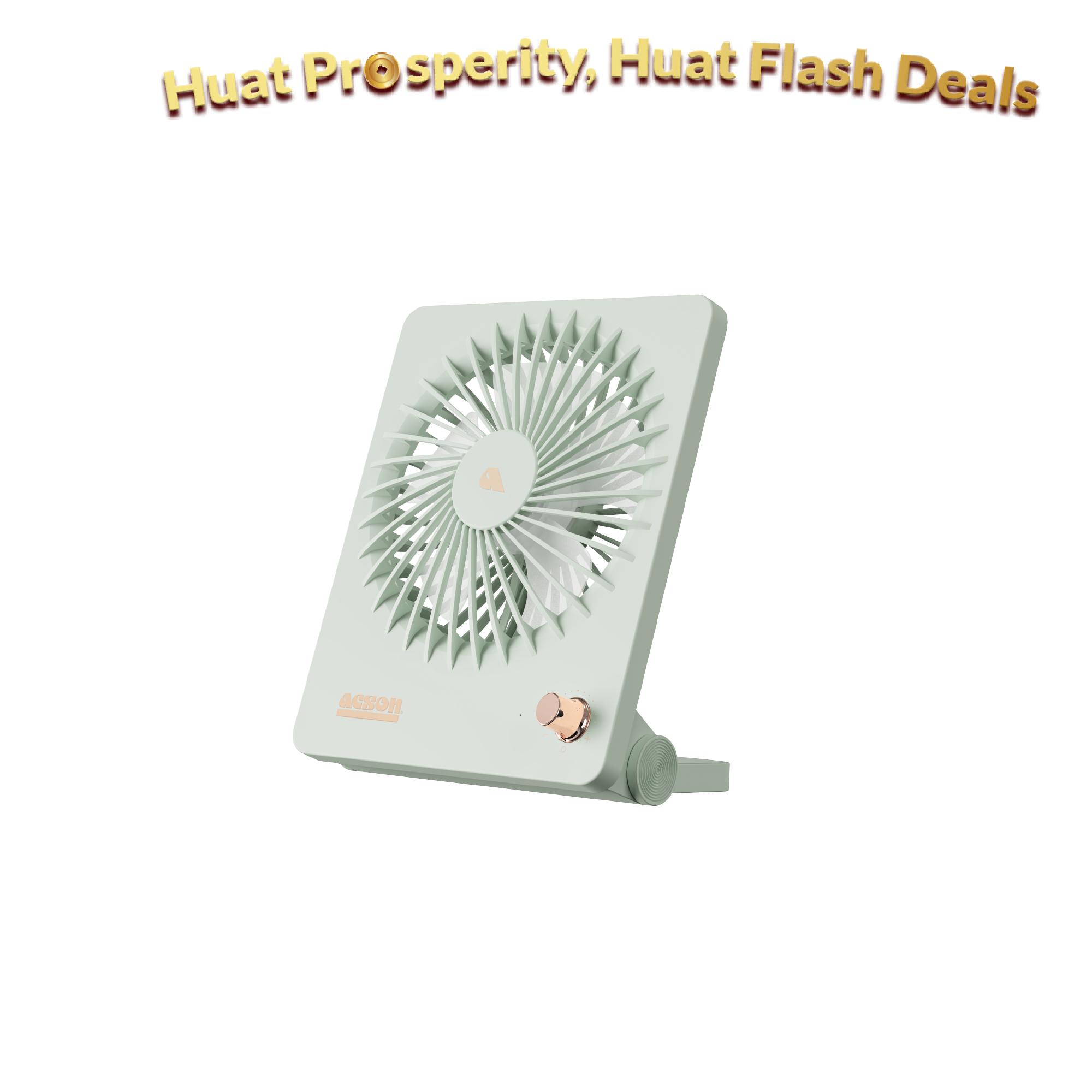 Mini USB Table Fan (Pastel Green)