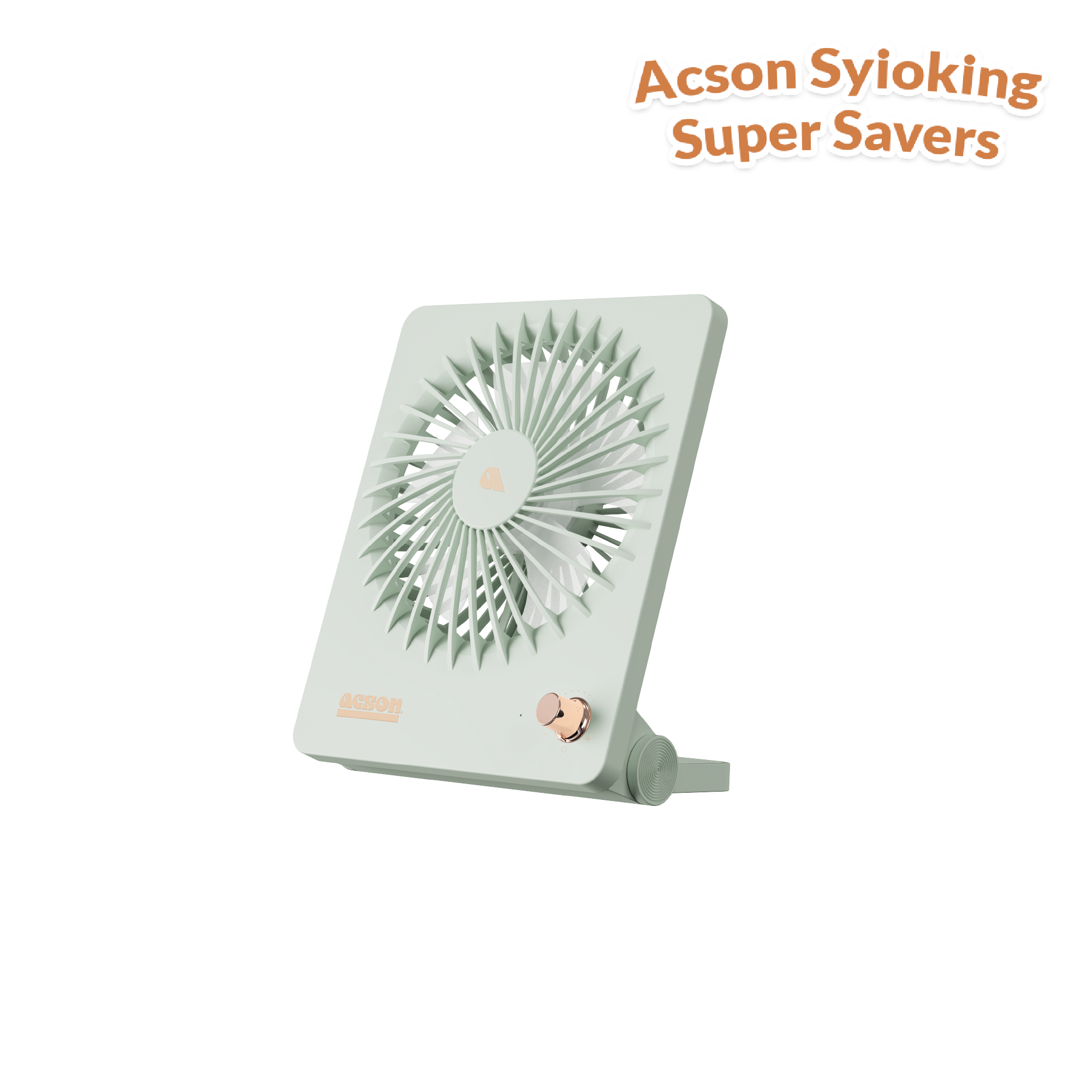Mini USB Table Fan (Pastel Green)