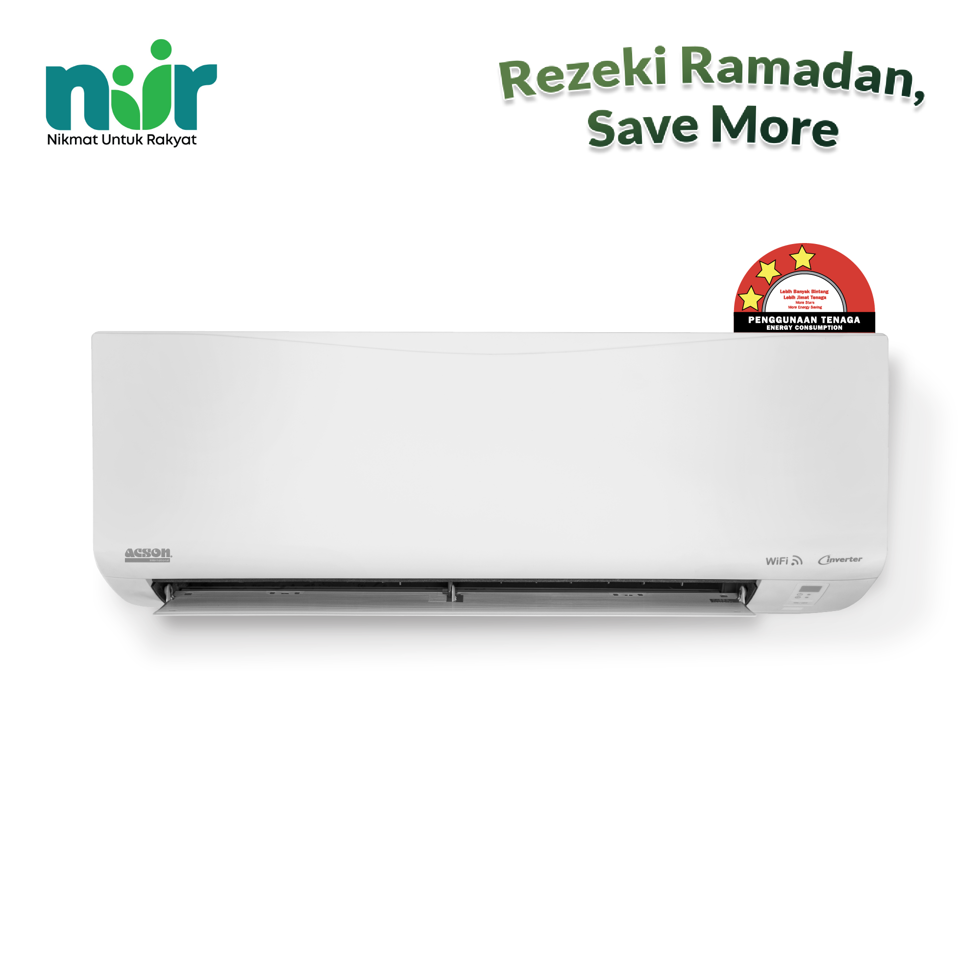 Viento Inverter (1.0HP) Air Conditioner R32 WiFi