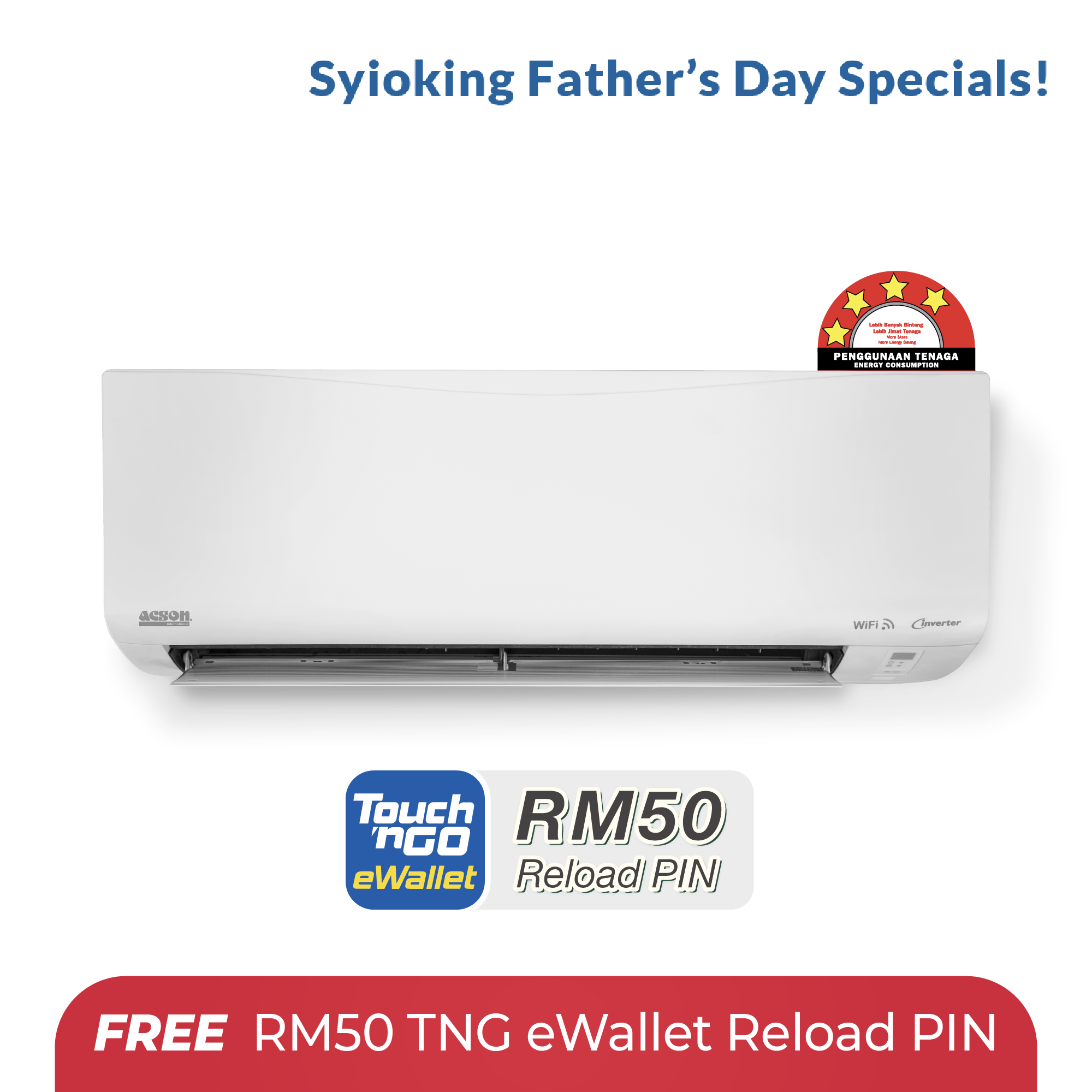REINO Inverter (1.0HP) Air Conditioner R32 WiFi