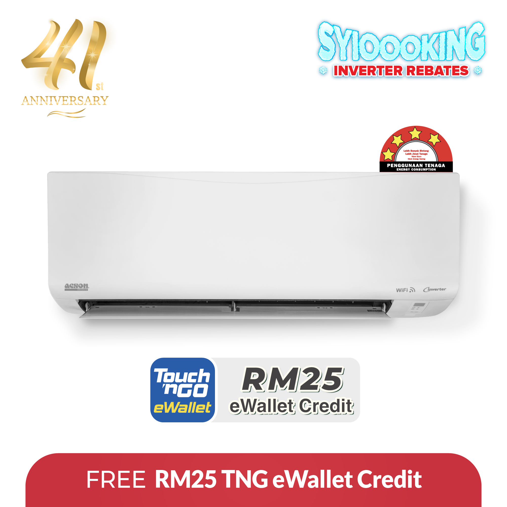 Viento Inverter (2.0HP) Air Conditioner R32 WiFi