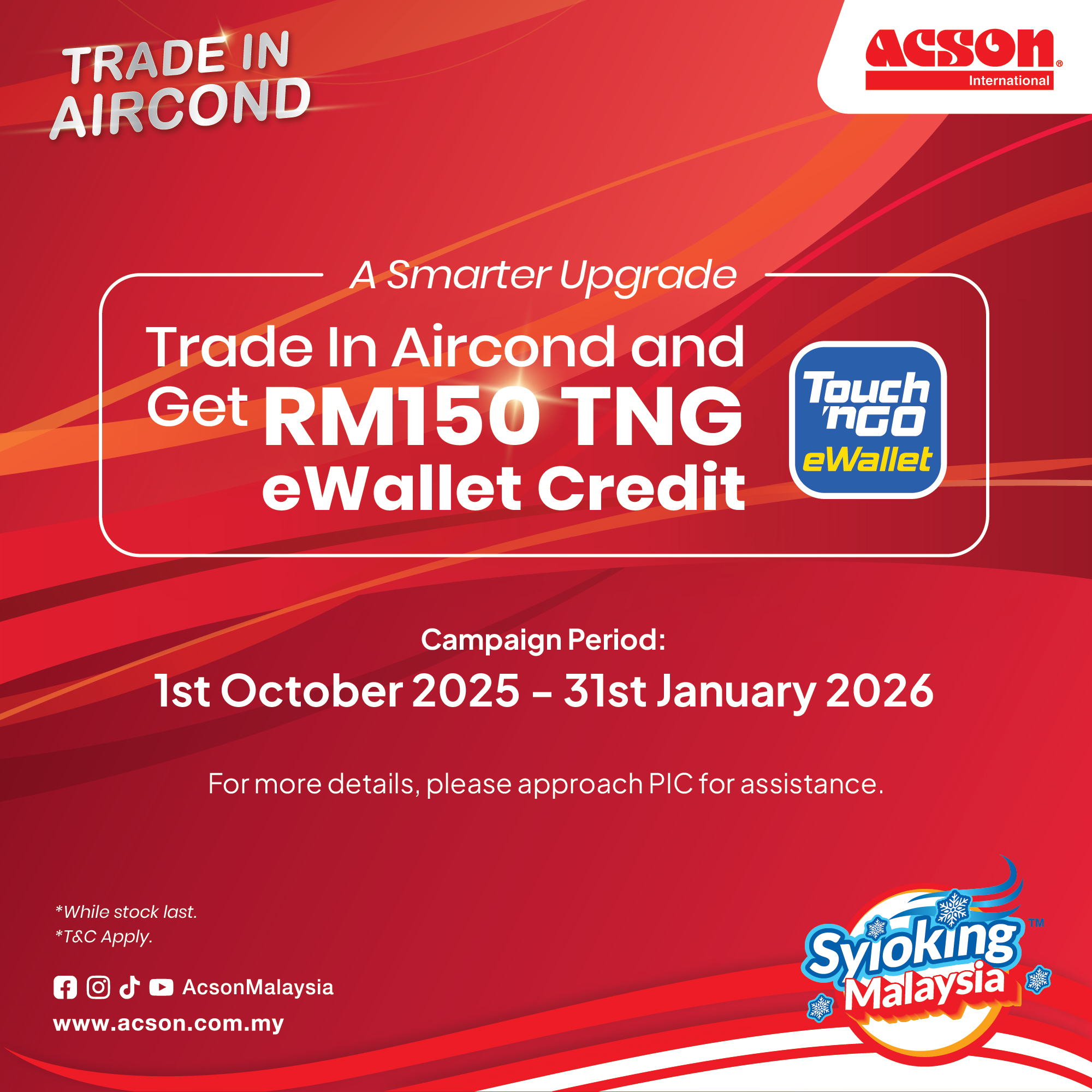 [AMSSSP] AVO Non-Inverter Air Conditioner (1.5HP) R32