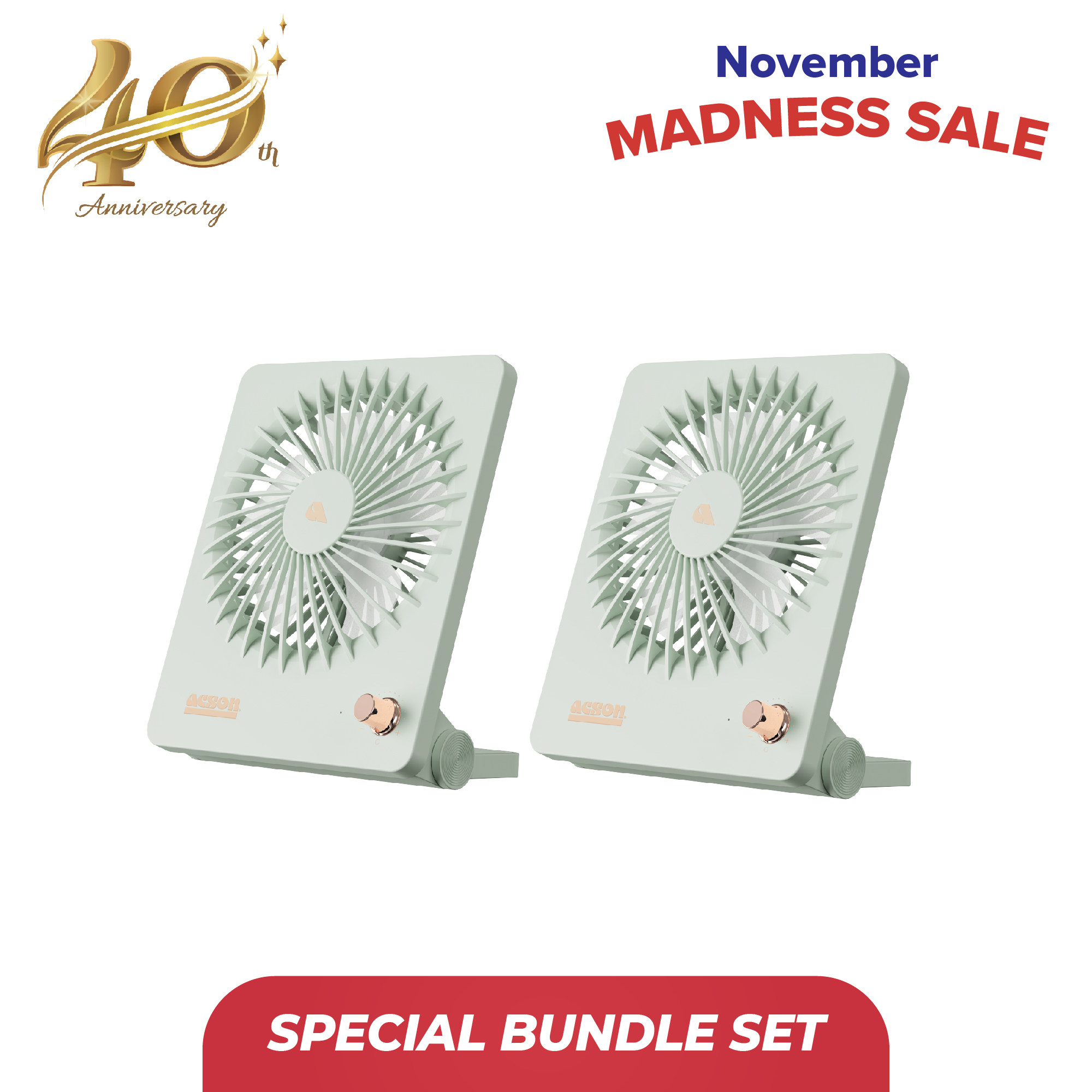 Bundle set - Mini USB Table Fan x 2