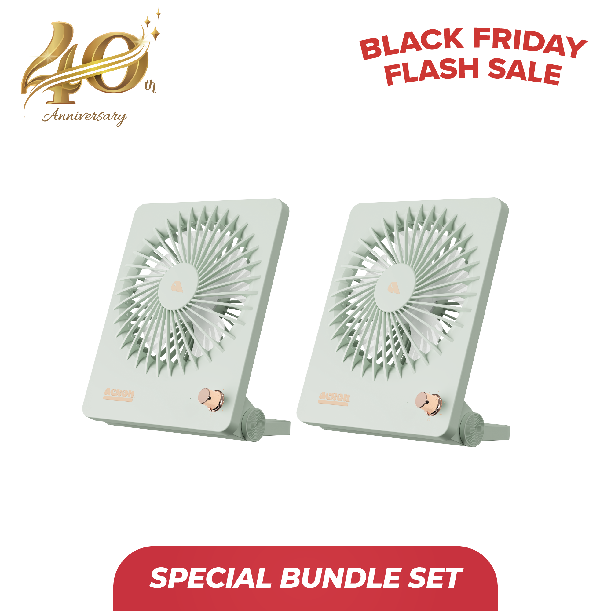 Bundle set - Mini USB Table Fan x 2