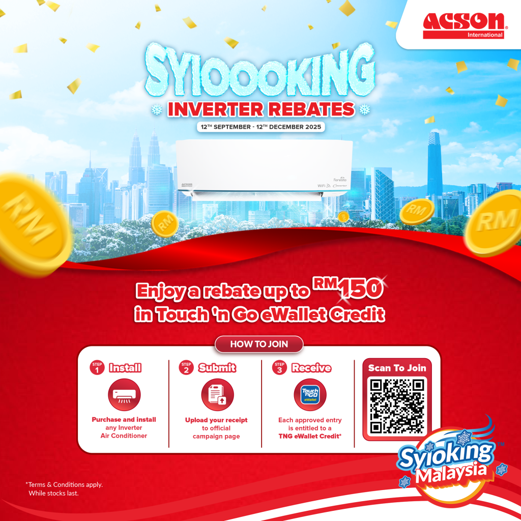 REINO Inverter (1.0HP) Air Conditioner R32 WiFi