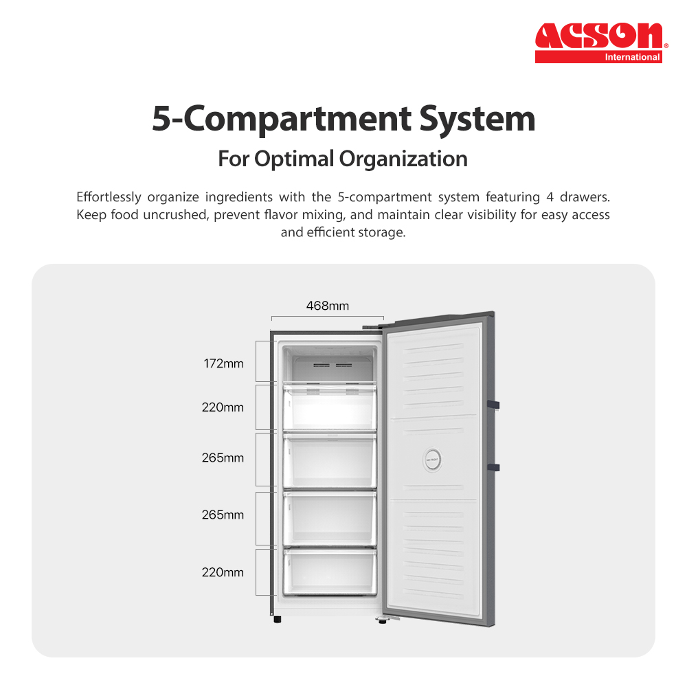Acson-Vertical-Freezer-AVFY20A-01 Acson Vertical Freezer (AVFY20A)